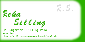reka silling business card